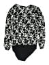 Ann Taylor LOFT Outlet 100% Polyester Black Kimono Size L - photo 2
