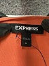 Express Solid Orange Casual Dress Size M - photo 6