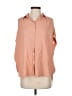 Madewell 100% Viscose Solid Orange 3/4 Sleeve Button-Down Shirt Size S - photo 1