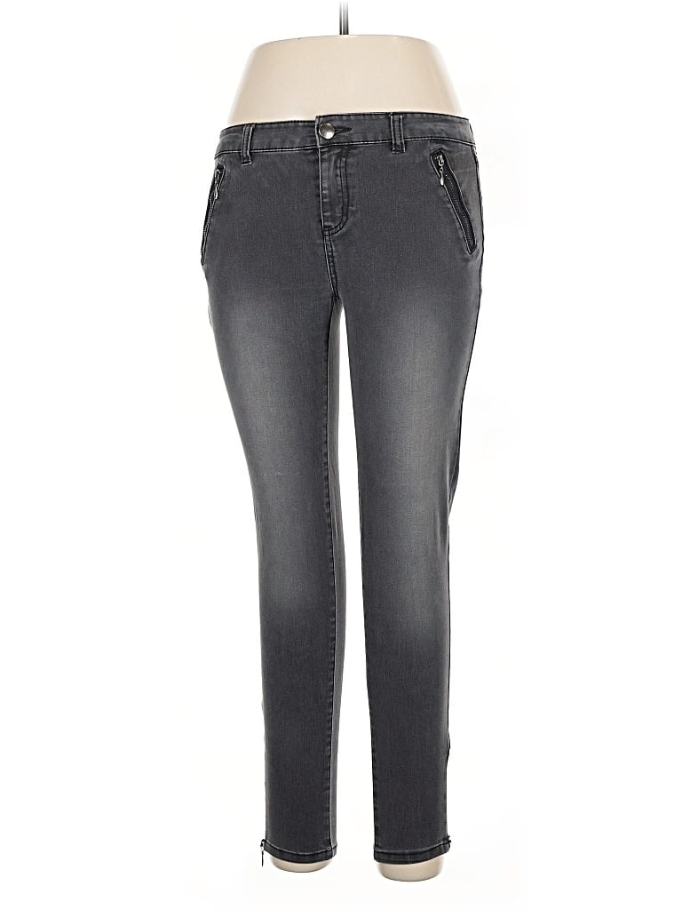 Pre-owned Fire Los Angeles Jeans In Gray