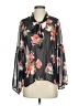 Potter's Pot 100% Polyester Black 3/4 Sleeve Blouse Size S - photo 1