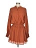 Pinch 100% Polyester Solid Brown Casual Dress Size M - photo 1