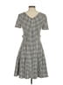 DKNY Houndstooth Gray Black Casual Dress Size 6 - photo 2