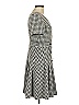 DKNY Houndstooth Gray Black Casual Dress Size 6 - photo 4