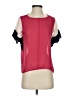 Verty Color Block Red Short Sleeve Blouse Size S - photo 1