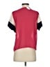 Verty Color Block Red Short Sleeve Blouse Size S - photo 2