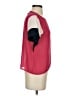 Verty Color Block Red Short Sleeve Blouse Size S - photo 4