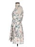 Express 100% Polyester Floral Ivory Cocktail Dress Size 2 - photo 5