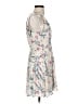 Express 100% Polyester Floral Ivory Cocktail Dress Size 2 - photo 4