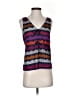 Marc by Marc Jacobs Print Purple Sleeveless Top Size XS - photo 1