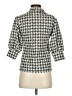 Ann Taylor Houndstooth Gray 3/4 Sleeve Blouse Size XXS - photo 2