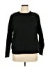 Zelos Solid Black Pullover Sweater Size XL - photo 1