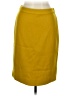 J.Crew 100% Wool Solid Yellow Wool Skirt Size 8 - photo 1