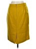 J.Crew 100% Wool Solid Yellow Wool Skirt Size 8 - photo 2