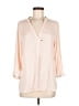 Left Coast by Dolan 100% Polyester Ivory 3/4 Sleeve Blouse Size M - photo 1