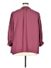 Assorted Brands 100% Polyester Burgundy 3/4 Sleeve Blouse Size 1X - photo 2