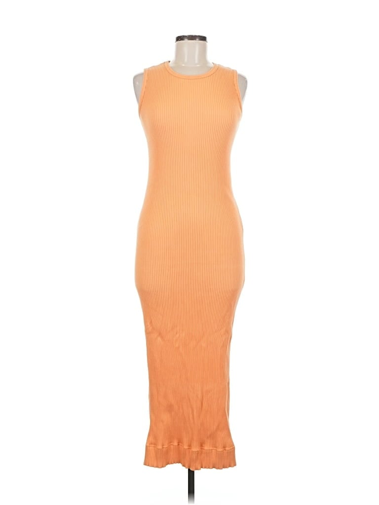 Pre-owned Andrea Jovine Casual Dress In Orange