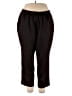 Assorted Brands 100% Polyester Solid Black Casual Pants Size 20 - photo 1