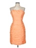 H&M 100% Polyester Orange Cocktail Dress Size 10 - photo 1
