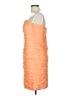 H&M 100% Polyester Orange Cocktail Dress Size 10 - photo 5