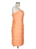 H&M 100% Polyester Orange Cocktail Dress Size 10 - photo 4