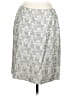 Donna Degnan Paisley Jacquard Silver Formal Skirt Size 12 - photo 1