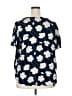 Chaps 100% Viscose Blue Short Sleeve Blouse Size 2X - photo 2