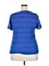 JM Collection Blue Short Sleeve Top Size 2X - photo 2