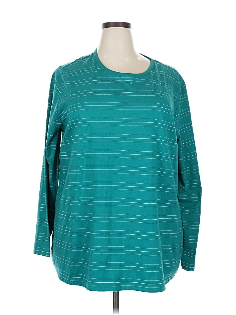 Pre-owned Cj Banks 3/4 Sleeve T-shirt In Blue