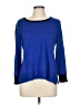 JM Collection Color Block Blue Pullover Sweater Size M - photo 1