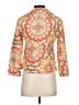 Fei 100% Cotton Print Gold Blazer Size 2 - photo 2