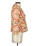 Fei 100% Cotton Print Gold Blazer Size 2 - photo 4