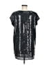 Libby Edelman 100% Polyester Silver Short Sleeve Top Size M - photo 2