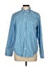 J.Crew Checkered-gingham Blue Long Sleeve Button-Down Shirt Size L (estimated) - photo 1
