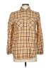 J.Crew 100% Cotton Plaid Orange Long Sleeve Button-Down Shirt Size 8 (petite) - photo 1