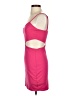 H:ours Solid Pink Cocktail Dress Size S - photo 5