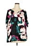 Worthington 100% Polyester Teal 3/4 Sleeve Blouse Size 2X - photo 1