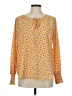 Pleione 100% Polyester Yellow Long Sleeve Blouse Size M - photo 1