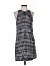A.L.C. 100% Silk Stripes Gray Casual Dress Size XS - photo 1