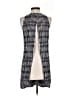 A.L.C. 100% Silk Stripes Gray Casual Dress Size XS - photo 2