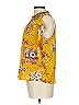 Monteau Yellow Sleeveless Blouse Size L - photo 5