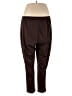 Roaman's Solid Brown Active Pants Size 26 (2X) - photo 2