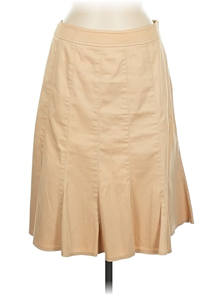 Pre-owned Ak Anne Klein Casual Skirt In Tan