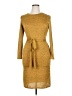 Max + Ash Gold Yellow Casual Dress Size XL - photo 1