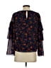 Madewell 100% Polyester Blue 3/4 Sleeve Blouse Size S - photo 2