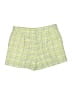 Maison d' Amelie 100% Polyester Tweed Green Yellow Shorts Size S - photo 2