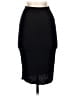 DGNY Solid Black Casual Skirt Size S - photo 1