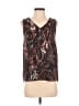 Willi Smith 100% Polyester Brown Sleeveless Blouse Size XS - photo 1
