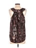 Willi Smith 100% Polyester Brown Sleeveless Blouse Size XS - photo 2