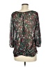 Bisou Bisou 100% Polyester Green 3/4 Sleeve Blouse Size M - photo 2